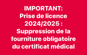 Prise de licence : suppression de la fourniture obligatoire du certificat médical