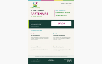 Les Volants Verdunois renouvellent leur partenariat avec Go Into Life pour 2026-2027